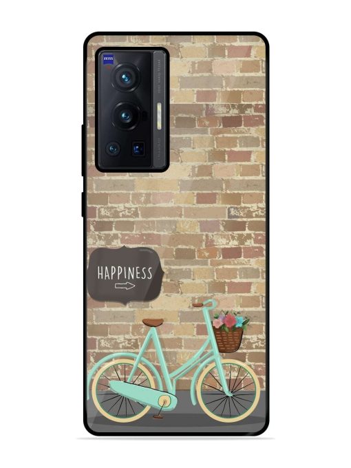 Pedaling Towards Happiness Glossy Soft Edge Case for Vivo X70 Pro (5G) Chachhi