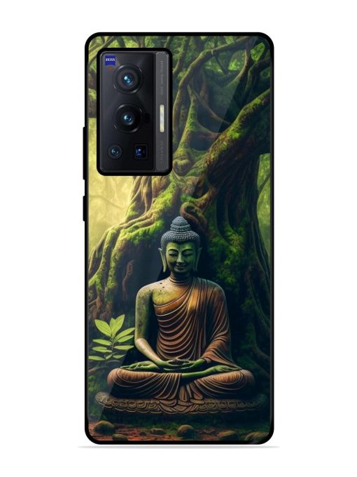 Green Buddha Art Glossy Soft Edge Case for Vivo X70 Pro (5G) Chachhi