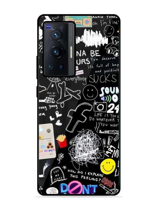 Doodle Diary Glossy Soft Edge Case for Vivo X70 Pro (5G) Chachhi