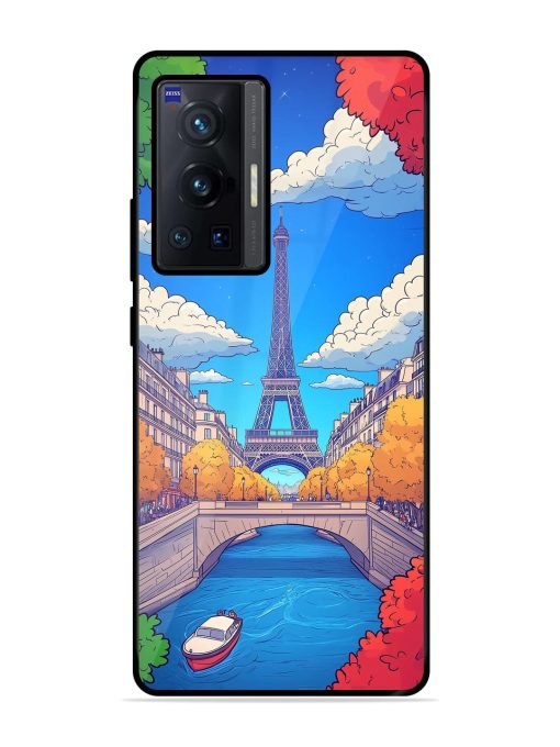 Parisian Panorama Glossy Soft Edge Case for Vivo X70 Pro (5G) Chachhi