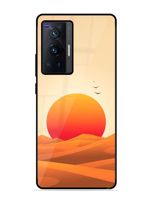 Desert Sunset Glossy Soft Edge Case for Vivo X70 Pro (5G) Chachhi