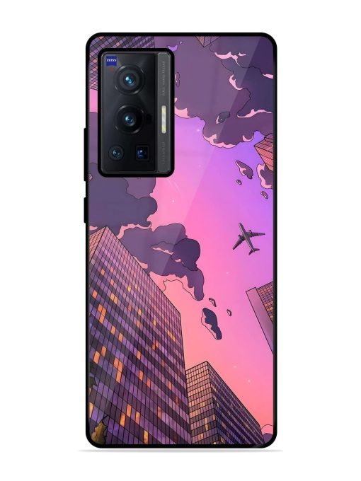 Urban Twilight Glossy Soft Edge Case for Vivo X70 Pro (5G) Chachhi