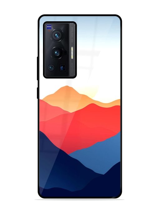 Sunset Peaks Glossy Soft Edge Case for Vivo X70 Pro (5G) Chachhi