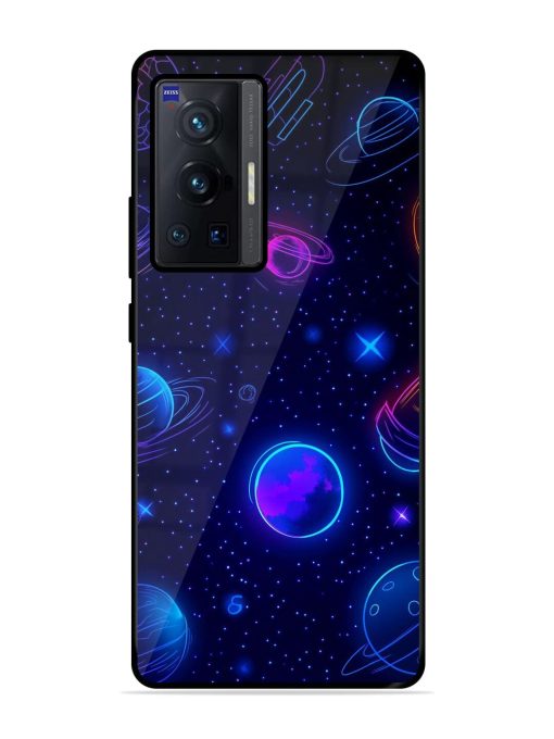 Neon Cosmos Glossy Soft Edge Case for Vivo X70 Pro (5G) Chachhi