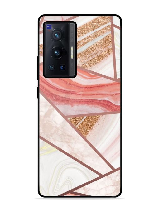 Rosy Mosaic Glossy Soft Edge Case for Vivo X70 Pro (5G) Chachhi