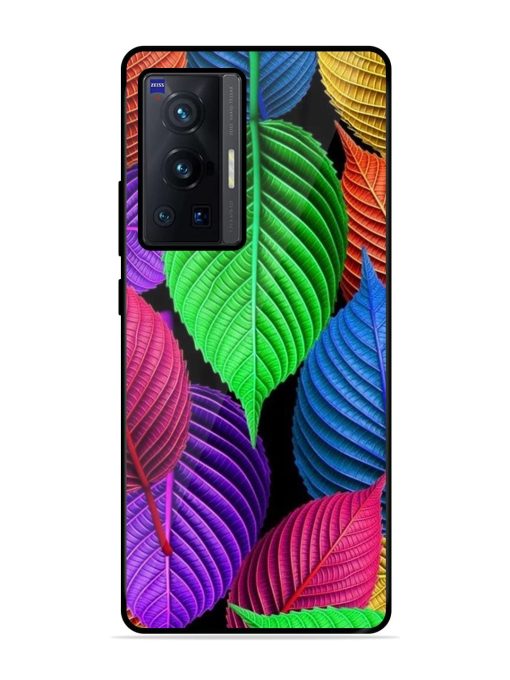 Rainbow Leaf Symphony Glossy Soft Edge Case for Vivo X70 Pro (5G) Chachhi