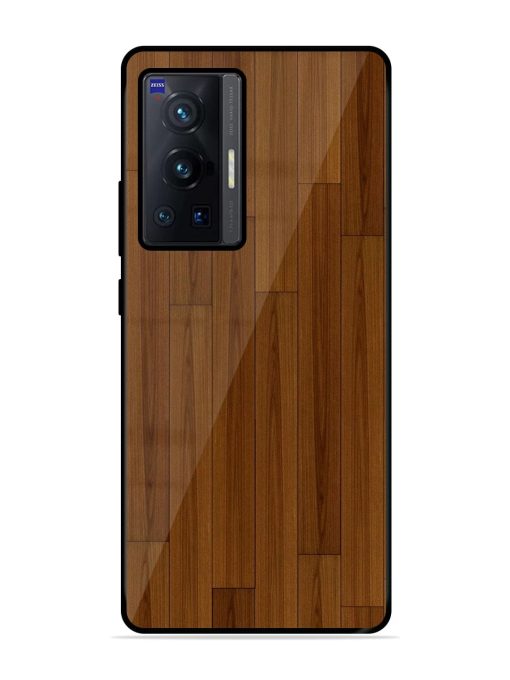 Warm Woodgrain Glossy Soft Edge Case for Vivo X70 Pro (5G) Chachhi