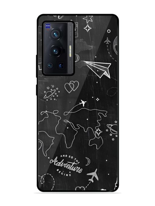 Wanderlust Sketchbook Glossy Soft Edge Case for Vivo X70 Pro (5G) Chachhi