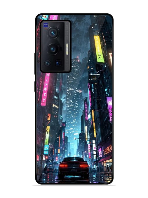 Neon Nightscape Glossy Soft Edge Case for Vivo X70 Pro (5G) Chachhi