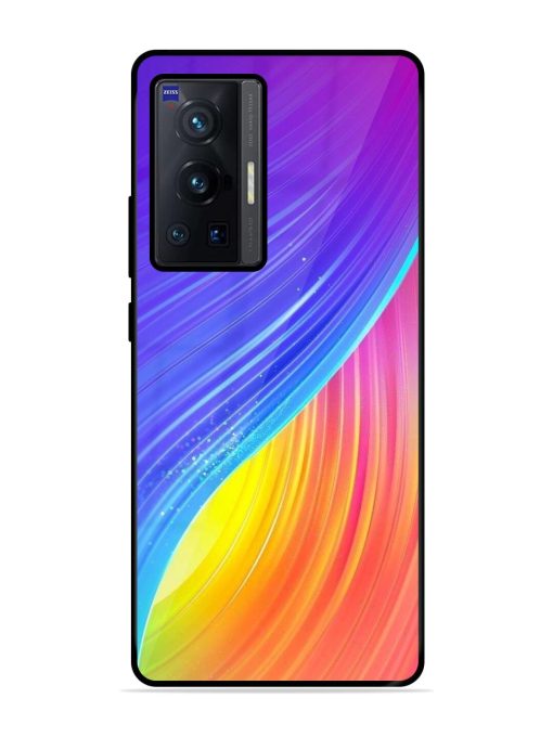 Neon Swirl Glossy Soft Edge Case for Vivo X70 Pro (5G) Chachhi