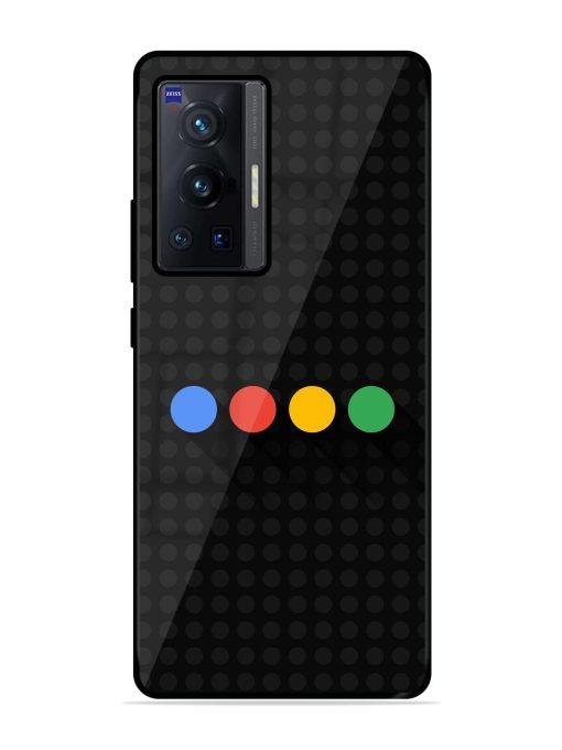 Google Dots Glossy Soft Edge Case for Vivo X70 Pro (5G) Chachhi