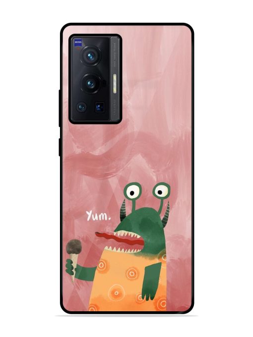 Hungry Monster Glossy Soft Edge Case for Vivo X70 Pro (5G) Chachhi