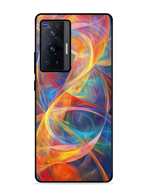 Cosmic Currents Glossy Soft Edge Case for Vivo X70 Pro (5G) Chachhi