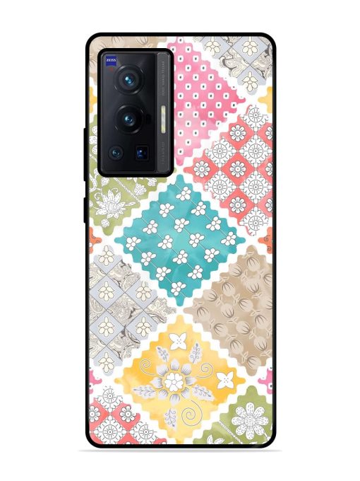 Patchwork Dreamscape Glossy Soft Edge Case for Vivo X70 Pro (5G) Chachhi