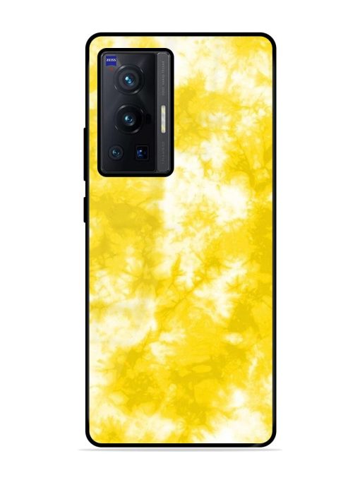 Golden Tie-Dye Twirl Glossy Soft Edge Case for Vivo X70 Pro (5G) Chachhi