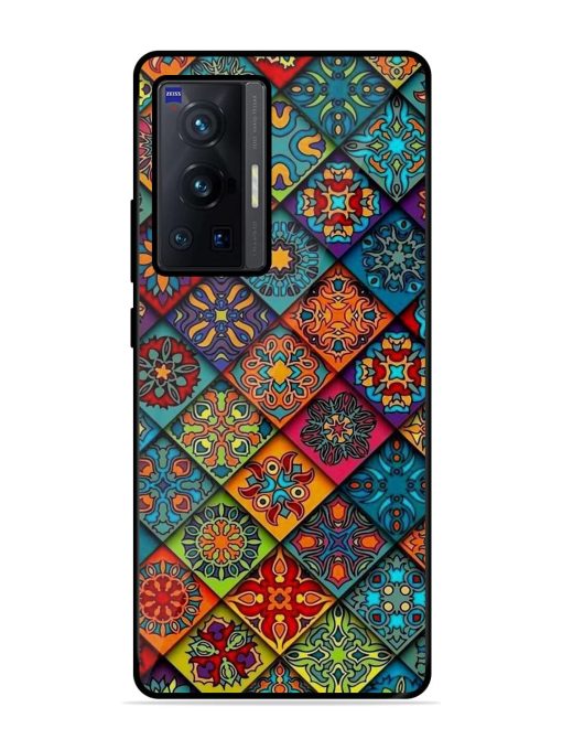 Patchwork Mandala Mosaic Glossy Soft Edge Case for Vivo X70 Pro (5G) Chachhi