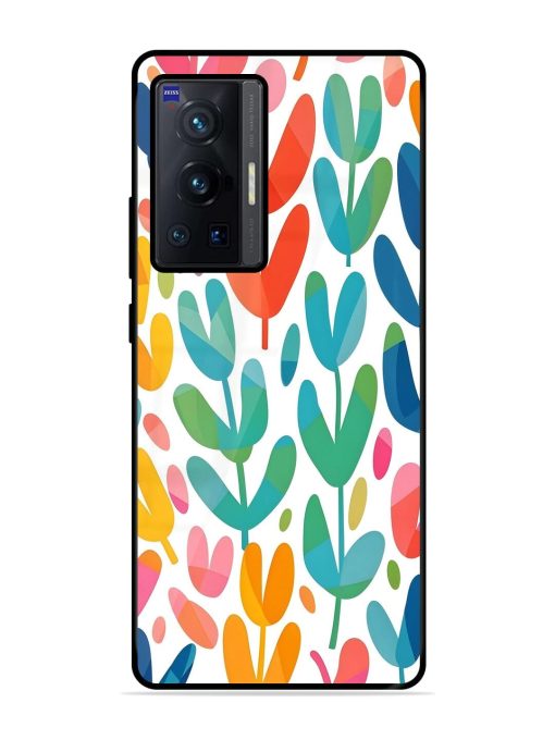 Rainbow Of Blooms Glossy Soft Edge Case for Vivo X70 Pro (5G) Chachhi