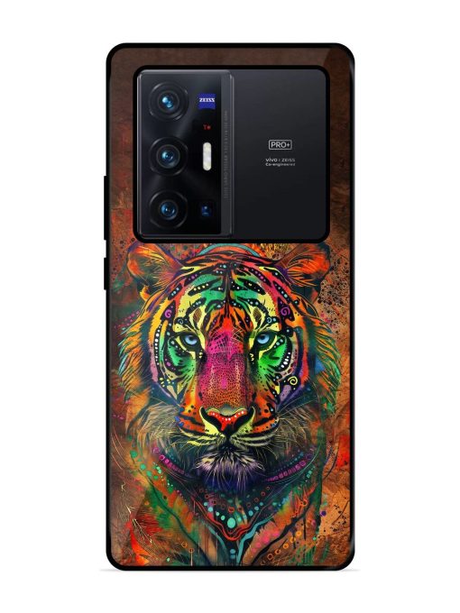 Cosmic Tiger Glossy Soft Edge Case for Vivo X70 Pro Plus Chachhi