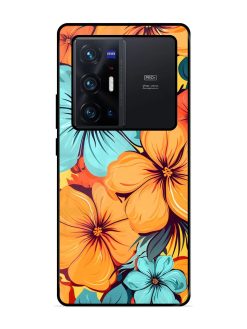 Tropical Bloom Glossy Soft Edge Case for Vivo X70 Pro Plus