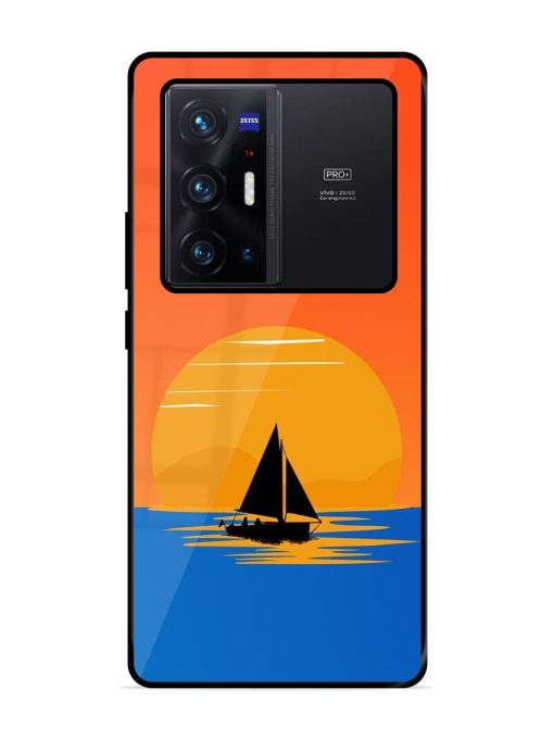 Sunset Sail Glossy Soft Edge Case for Vivo X70 Pro Plus