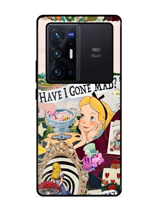 Mad Hatter'S Collage Glossy Soft Edge Case for Vivo X70 Pro Plus Chachhi