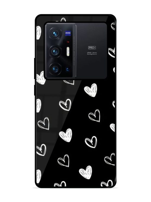 Scattered Hearts Glossy Soft Edge Case for Vivo X70 Pro Plus Chachhi