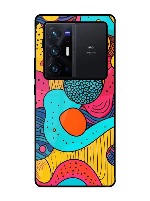 Psychedelic Patterns Glossy Soft Edge Case for Vivo X70 Pro Plus