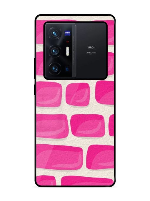 Pink Brick Wall Glossy Soft Edge Case for Vivo X70 Pro Plus Chachhi