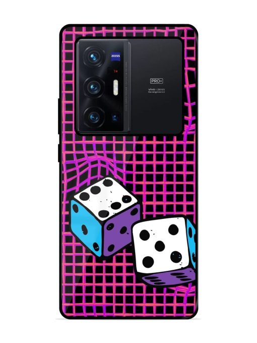 Glitched Dice Glossy Soft Edge Case for Vivo X70 Pro Plus