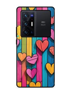 Rainbow Of Hearts Glossy Soft Edge Case for Vivo X70 Pro Plus