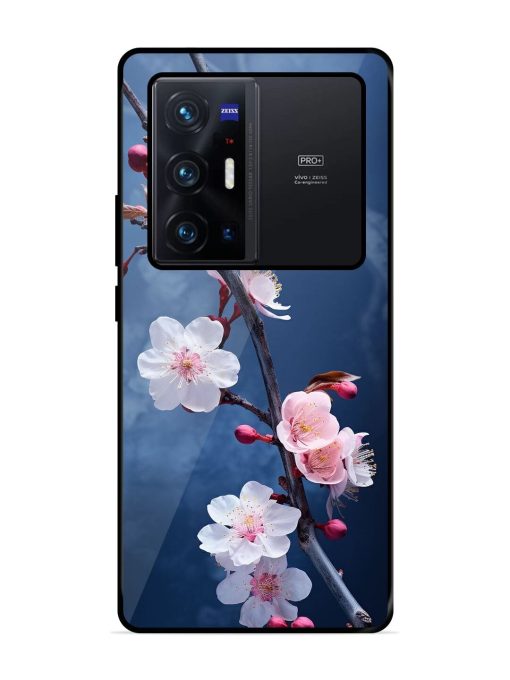 Delicate Blossoms Glossy Soft Edge Case for Vivo X70 Pro Plus Chachhi