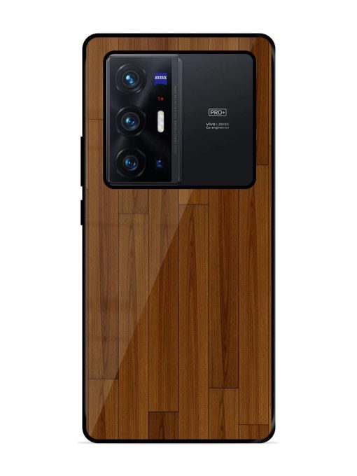 Warm Woodgrain Glossy Soft Edge Case for Vivo X70 Pro Plus