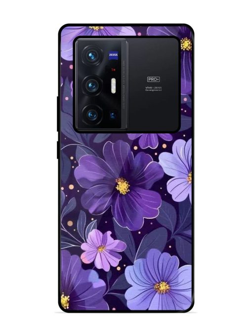 Purple Paradise Glossy Soft Edge Case for Vivo X70 Pro Plus Chachhi