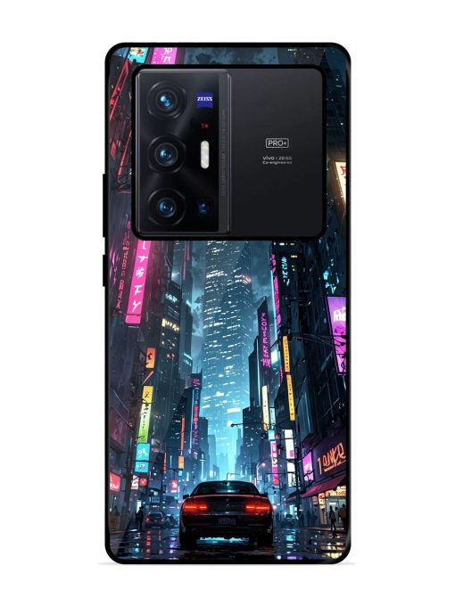 Neon Nightscape Glossy Soft Edge Case for Vivo X70 Pro Plus Chachhi