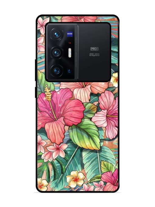 Tropical Tapestry Glossy Soft Edge Case for Vivo X70 Pro Plus Chachhi