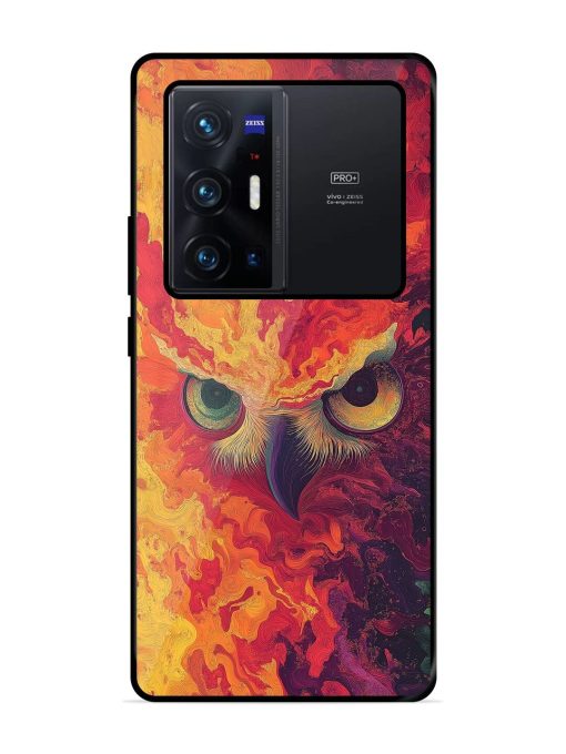 Fiery Owl Glossy Soft Edge Case for Vivo X70 Pro Plus Chachhi