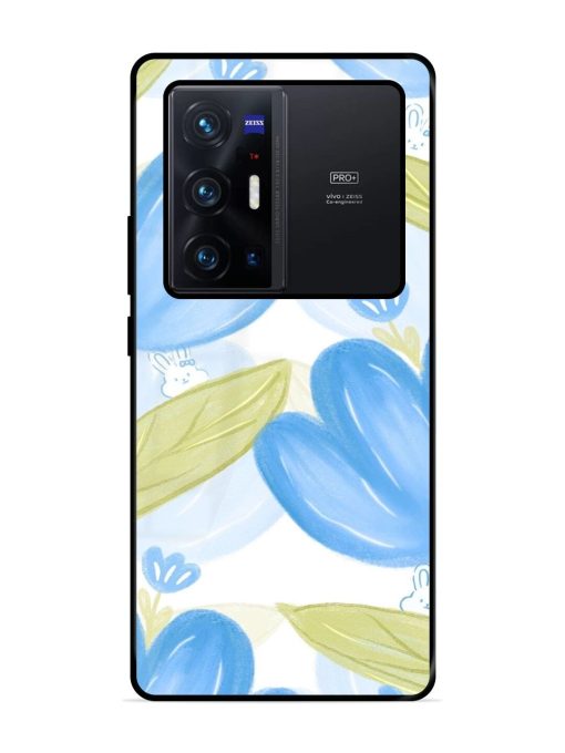 Bunny'S Blue Garden Glossy Soft Edge Case for Vivo X70 Pro Plus Chachhi