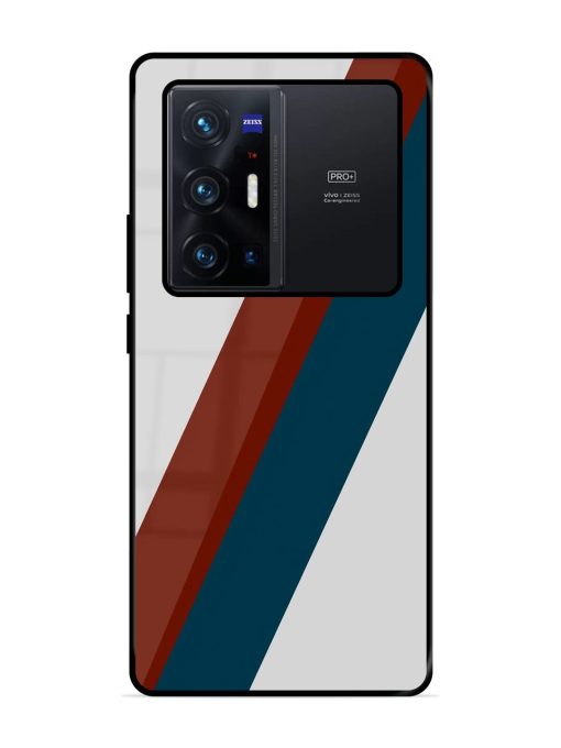 Slanted Stripes Glossy Soft Edge Case for Vivo X70 Pro Plus