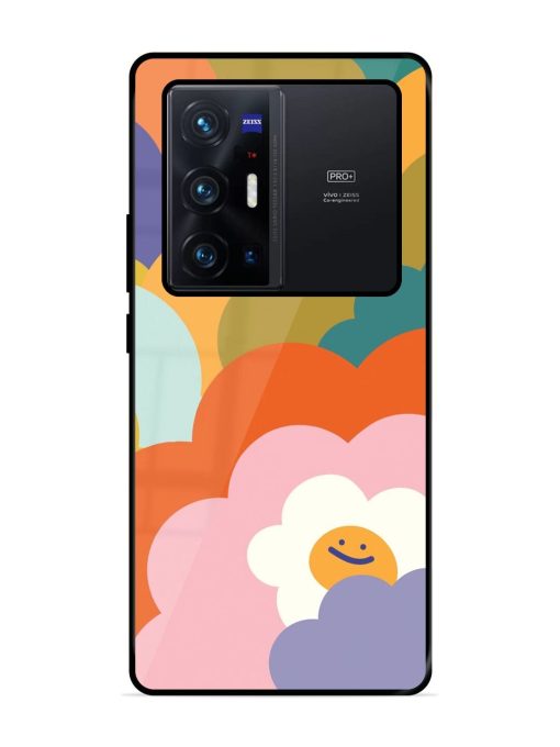 Happy Flower Power Glossy Soft Edge Case for Vivo X70 Pro Plus