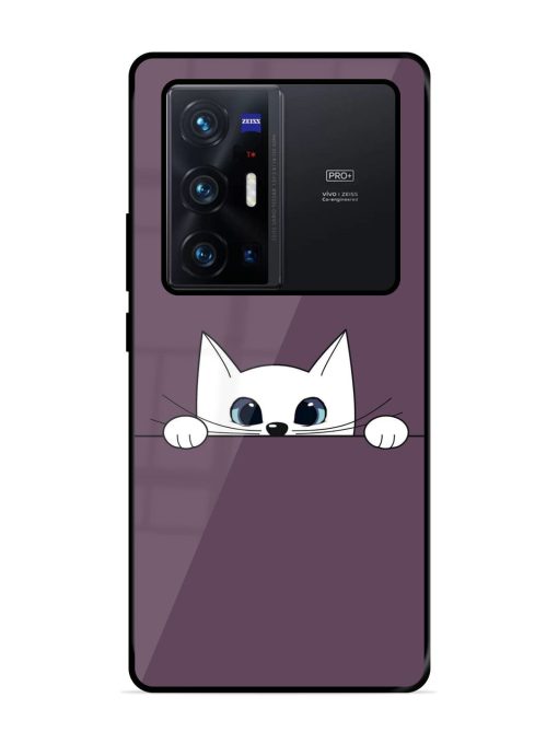 Peek-A-Boo Kitty Glossy Soft Edge Case for Vivo X70 Pro Plus