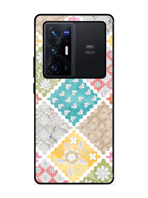 Patchwork Dreamscape Glossy Soft Edge Case for Vivo X70 Pro Plus Chachhi