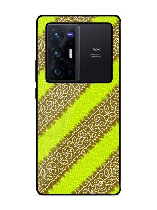 Golden Bandana Bliss Glossy Soft Edge Case for Vivo X70 Pro Plus