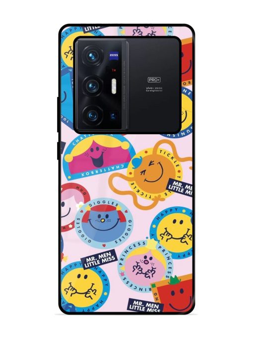 Whimsical Mr. Men & Little Miss Glossy Soft Edge Case for Vivo X70 Pro Plus Chachhi