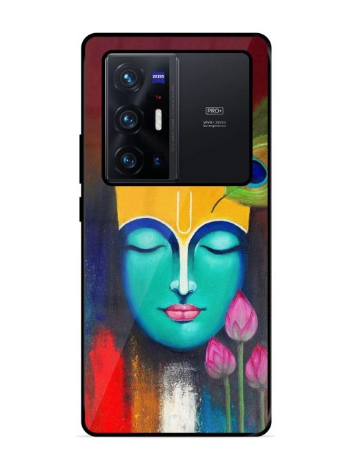 Divine Tranquility: The Face Of Krishna Glossy Soft Edge Case for Vivo X70 Pro Plus