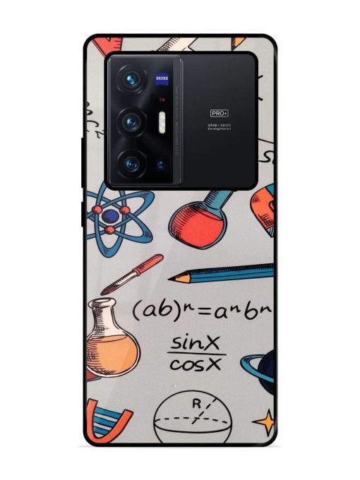Science Doodle Delight Glossy Soft Edge Case for Vivo X70 Pro Plus