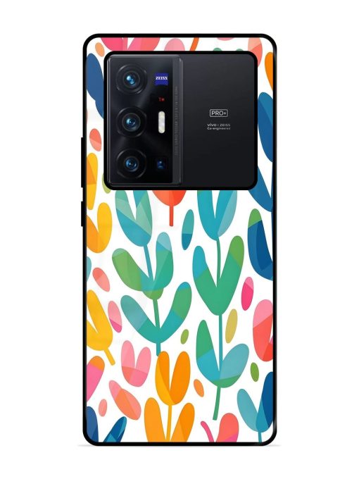 Rainbow Of Blooms Glossy Soft Edge Case for Vivo X70 Pro Plus Chachhi