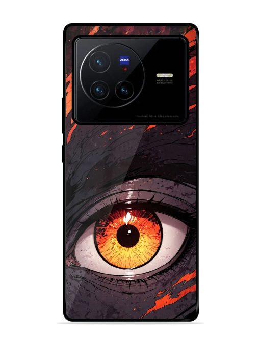 Inferno Gaze Glossy Soft Edge Case for Vivo X80 Chachhi