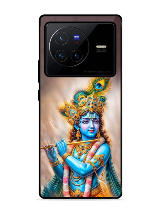 Divine Krishna Glossy Soft Edge Case for Vivo X80 Chachhi