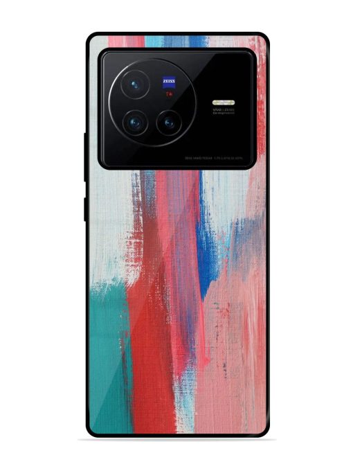 Colorful Chaos Glossy Soft Edge Case for Vivo X80 Chachhi