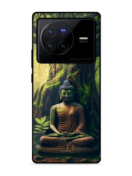 Green Buddha Art Glossy Soft Edge Case for Vivo X80 Chachhi